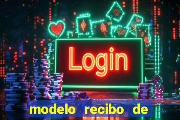 modelo recibo de pagamento word